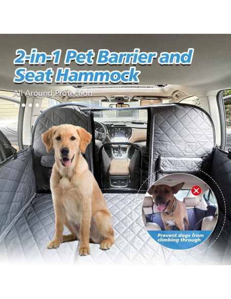 Funda de Asiento Trasero para Perros DOG SEAT COVER Gris 62x44cm Funda de Asiento Trasero para Perros DOG SEAT COVER Gris 62x44cm