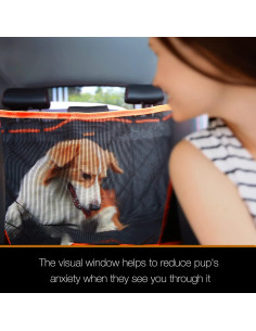 Funda de Asiento para Perros iBuddy XL Negra Impermeable 900D 2