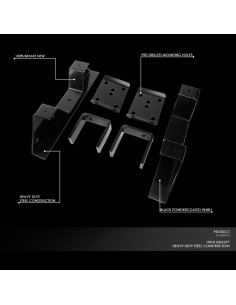 Soporte de Eje Trasero C-Notch DNA Motoring LEPOW-102 12,7 cm 2