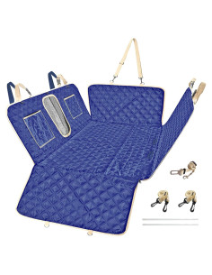 Funda de Asiento para Perro EXCEEDY Azul Marino Impermeable 300kg