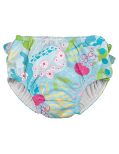 Pañal de Natación Reutilizable i play Aqua Coral Reef 4T