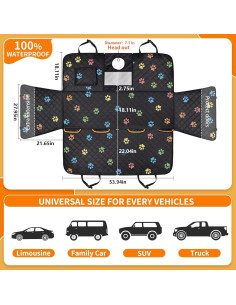 Funda de Asiento para Perro Grande Famstar 137x147cm Impermeable 2