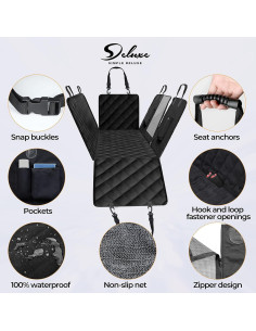 Cubierta de Asiento para Perros Simple Deluxe Impermeable 2