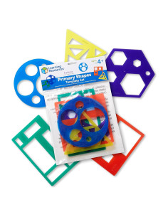 Conjunto de Plantillas Geométricas Learning Resources - 5 Piezas