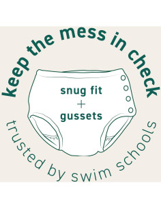 Pañal de Natación Reutilizable i play Eco Snap 24 meses 2