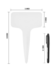 Etiquetas para Plantas 1000 Pcs Yuanling Plástico Blanco 2