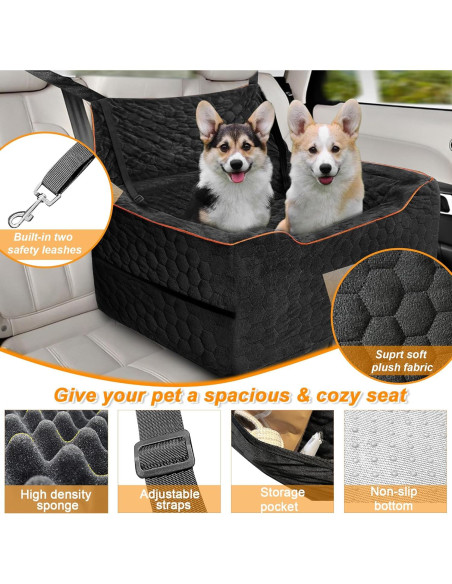 Asiento Elevador para Perros Melafa365 Mediano Negro 27 kg