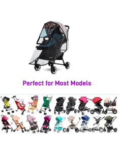 Cubierta de Lluvia para Cochecito Berocia Impermeable 56x99cm 2