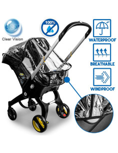 Cubierta de Lluvia Universal para Asiento de Coche Bebé EVA 2
