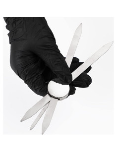 Regla de Cejas Charme Princesse Acero Inoxidable Plata 2