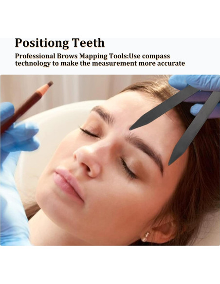 Regla de Cejas Charme Princesse Acero Inoxidable Plata