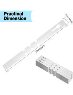 Etiquetas de Plantas Yuanling 120 Piezas Blancas 20x2.2cm 2