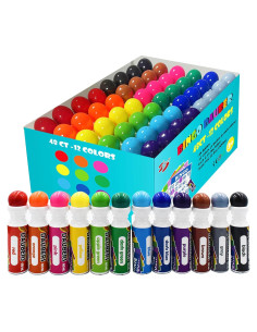 Set de 48 Marcadores de Puntos Yuanhe - 12 Colores Mezclados