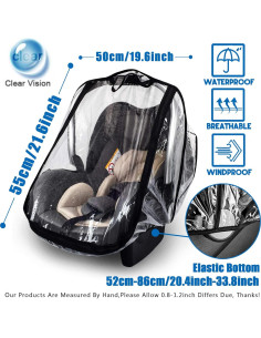 Cubierta de Lluvia Universal para Asiento de Coche ZY015-1 2