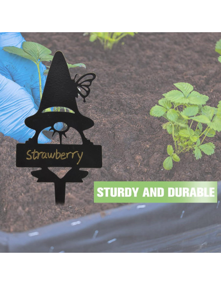 Marcadores de Jardín en Forma de Gnomo ChezMax - Paquete de 4 Marcadores de Jardín en Forma de Gnomo ChezMax - Paquete de 4