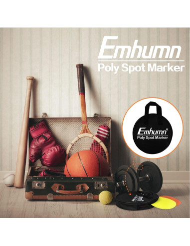 Marcadores de Puntos de Poliéster Emhumn 12 Pzas 9" Multicolor