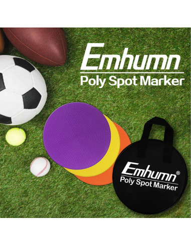 Marcadores de Puntos de Poliéster Emhumn 12 Pzas 9" Multicolor