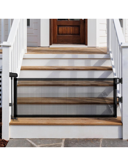 Puerta Retráctil para Perros YORWHIN 35.56 cm Negra Expandible Puerta Retráctil para Perros YORWHIN 35.56 cm Negra Expandible