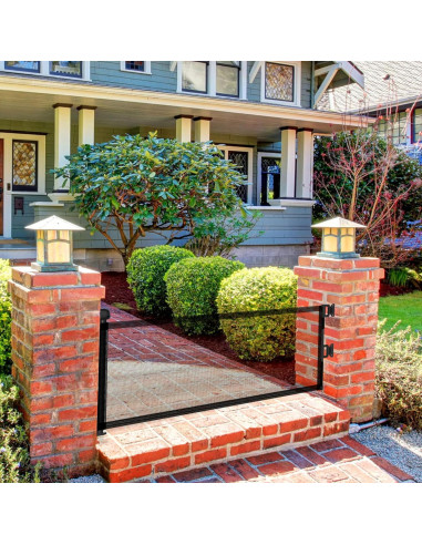 Puerta Retráctil para Perros YORWHIN 35.56 cm Negra Expandible