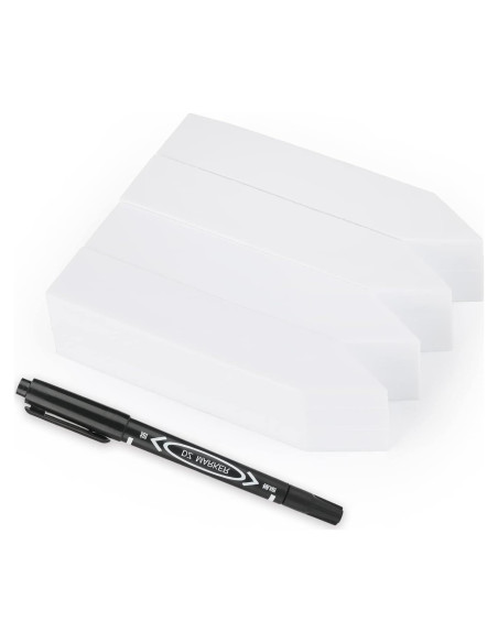 Etiquetas de Jardín KINGLAKE 600 Pcs 2x10 cm PVC Blancas