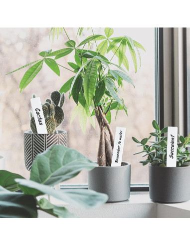 Etiquetas de Jardín KINGLAKE 600 Pcs 2x10 cm PVC Blancas