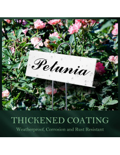 30 Etiquetas de Metal para Plantas Cureder - Impermeables 2