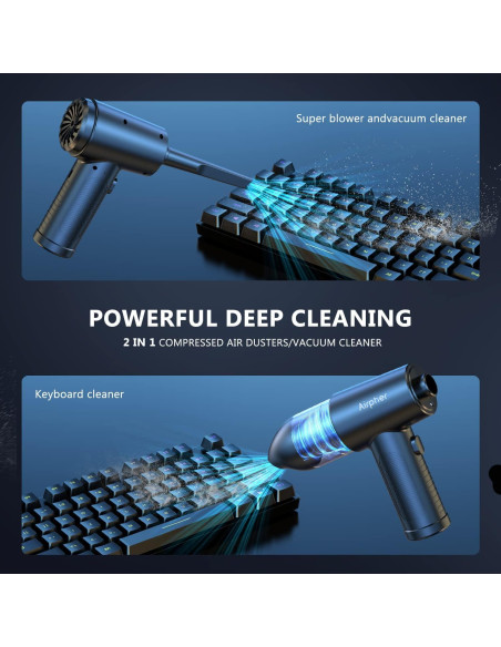 Soplador de aire Airpher 2 en 1 70000RPM recargable