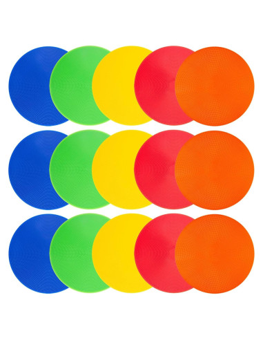 Marcadores de Piso de Goma LZKIB 23 cm Antideslizantes 15 Piezas