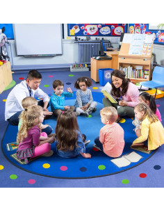 30 Puntos de Alfombra Reutilizables Apipi - 10 cm Coloridos 2