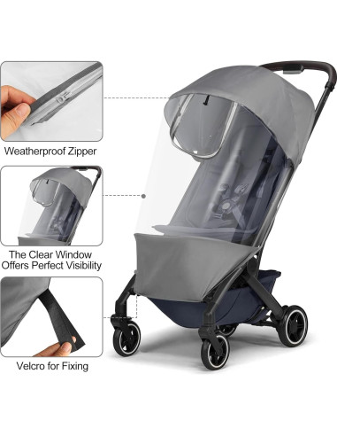 Cubierta de Lluvia Joolz AER+ | Impermeable y Plegable