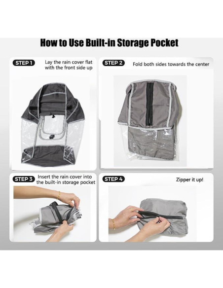 Cubierta de Lluvia Joolz AER+ | Impermeable y Plegable