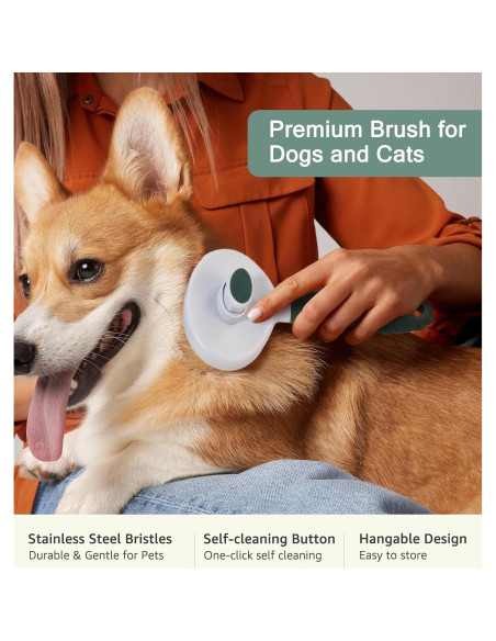 Cepillo Autolimpiante para Mascotas IPTPAS Verde - Aseo Perros y Gatos Cepillo Autolimpiante para Mascotas IPTPAS Verde - Aseo Perros y Gatos