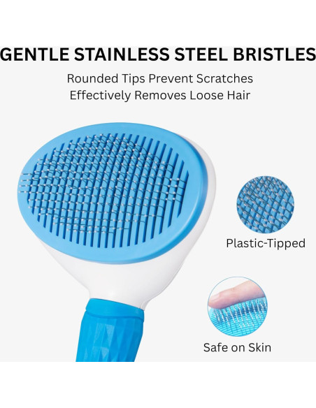 Cepillo Autolimpiante AIXIN para Gatos y Perros - 20cm