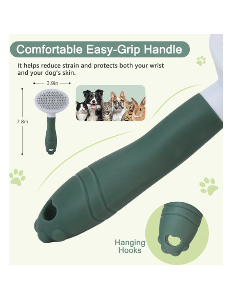 Cepillo Autolimpiante para Mascotas IPTPAS Verde - Aseo Perros y Gatos Cepillo Autolimpiante para Mascotas IPTPAS Verde - Aseo Perros y Gatos