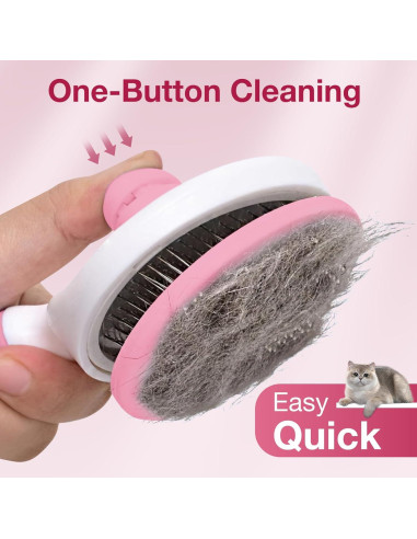 Cepillo Autolimpiante para Perros y Gatos Genérico 23.5x13.9cm