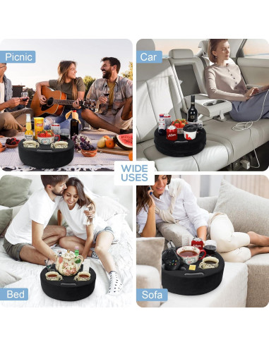 Cojín Soporte para Tazas FDMGEL Negro - Previene Derrames