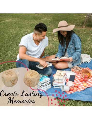 Juego de Dados de Citas de Lujo - Wood Enchantments - 5 Dados