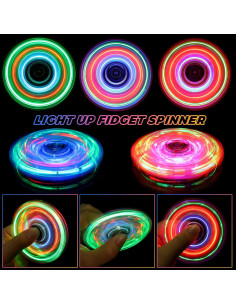 Fidget Spinners Gigilli 12 Piezas LED para Niños y Adultos 2