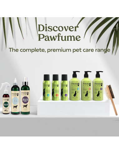 Cepillo 2-en-1 Pawfume para Gatos y Perros - Mango de Madera