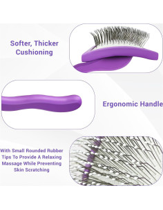 Cepillo Slicker Grande Aipawzz para Perros de Pelo Largo 2