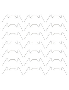 25 Clips de Acristalamiento Housoutil Acero Inoxidable 7.5x3.4cm