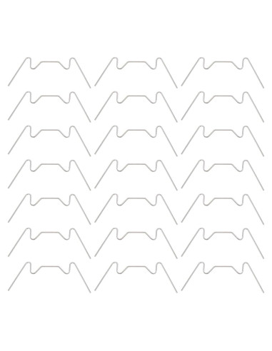 25 Clips de Acristalamiento Housoutil Acero Inoxidable 7.5x3.4cm