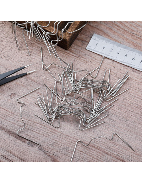 300 Clips de Acero Inoxidable Tipo W para Invernadero Yaocom