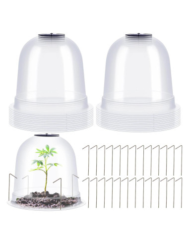 Juego de 20 Domos de Protección para Plantas Zopeal 19.5cm