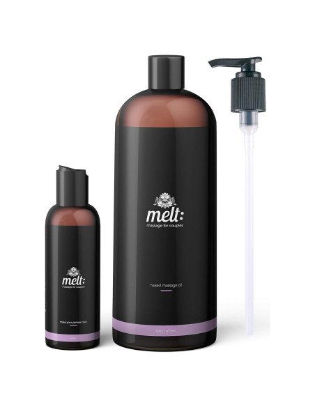 Aceite de Masaje Melt | Almendra Dulce 453g | Relajante y Terapéutico