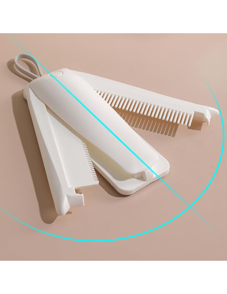 Cepillo Autolimpiante Slicker Soghot para Perros y Gatos Blanco