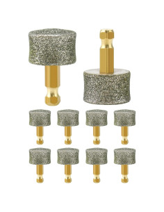 Cabezal de Repuesto para Amoladora de Uñas QWORK - 10 Piezas Diamante