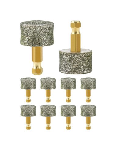 Cabezal de Repuesto para Amoladora de Uñas QWORK - 10 Piezas Diamante