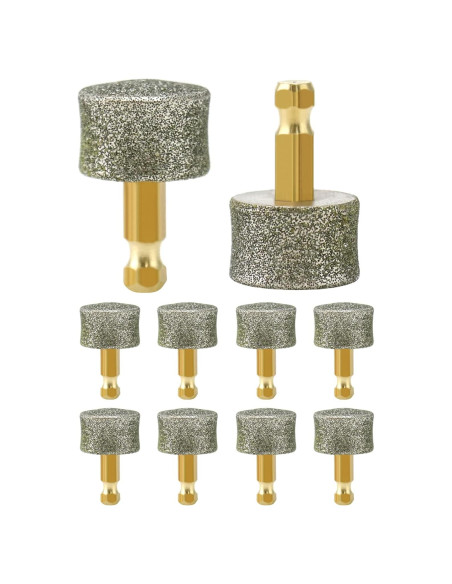 Cabezal de Repuesto para Amoladora de Uñas QWORK - 10 Piezas Diamante