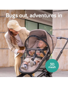 Funda para Mosquitos de Cochecito Baby Uma - Universal, Negra 2